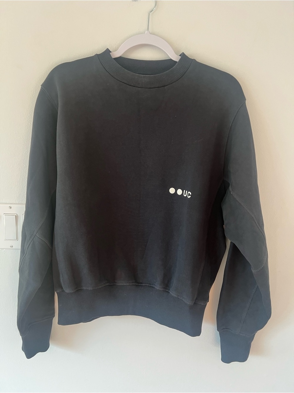 Universal Colours Cycling Biking Black Crewneck Sweatshirt Unisex Size 1 Shirt